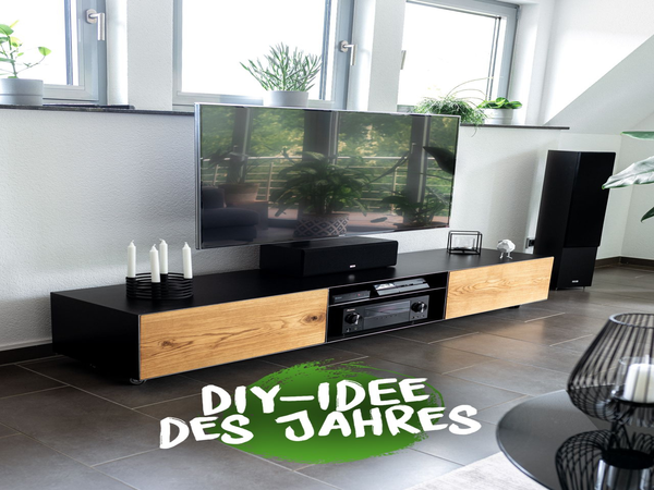 DIY-Sideboard mit TV-Halterung