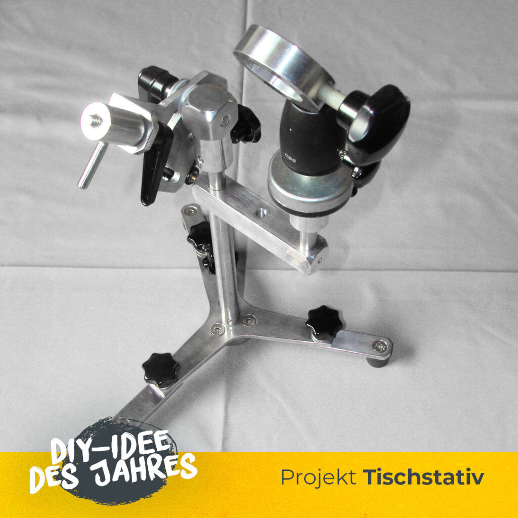 Tischstativ für Smartphone, Kamera und Taschenlampe DIY ProKilo